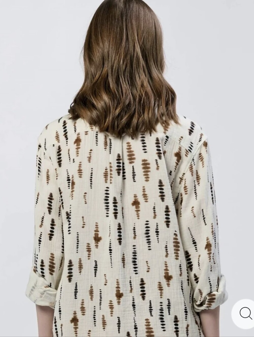DEAR JOHN DENIM Galina Novelty Shirt in Mozambique,gauze 100% Cotton Fall Medium - Picture 6 of 13